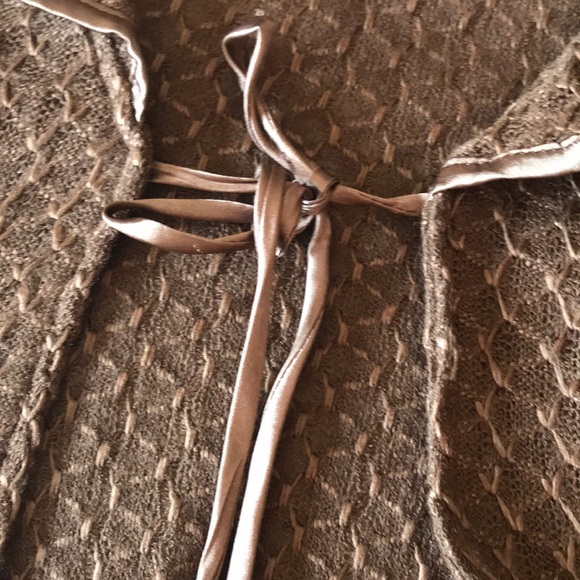 Brown open fringe vest NWT - Picture 4 of 7